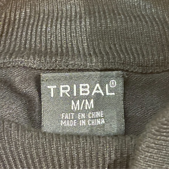 Tribal ~ Keyhole Front Mock Neck Sweater - Picture 6 of 11